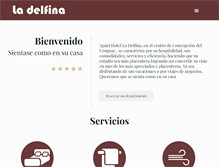 Tablet Screenshot of aparthotelladelfina.com.ar